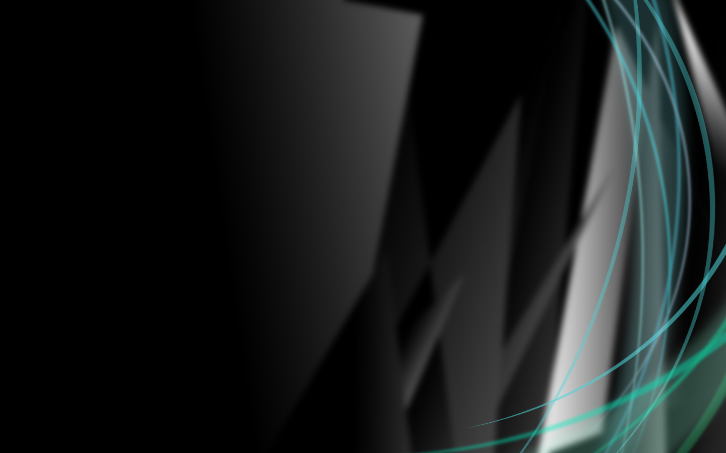 Волны света на черных обоях