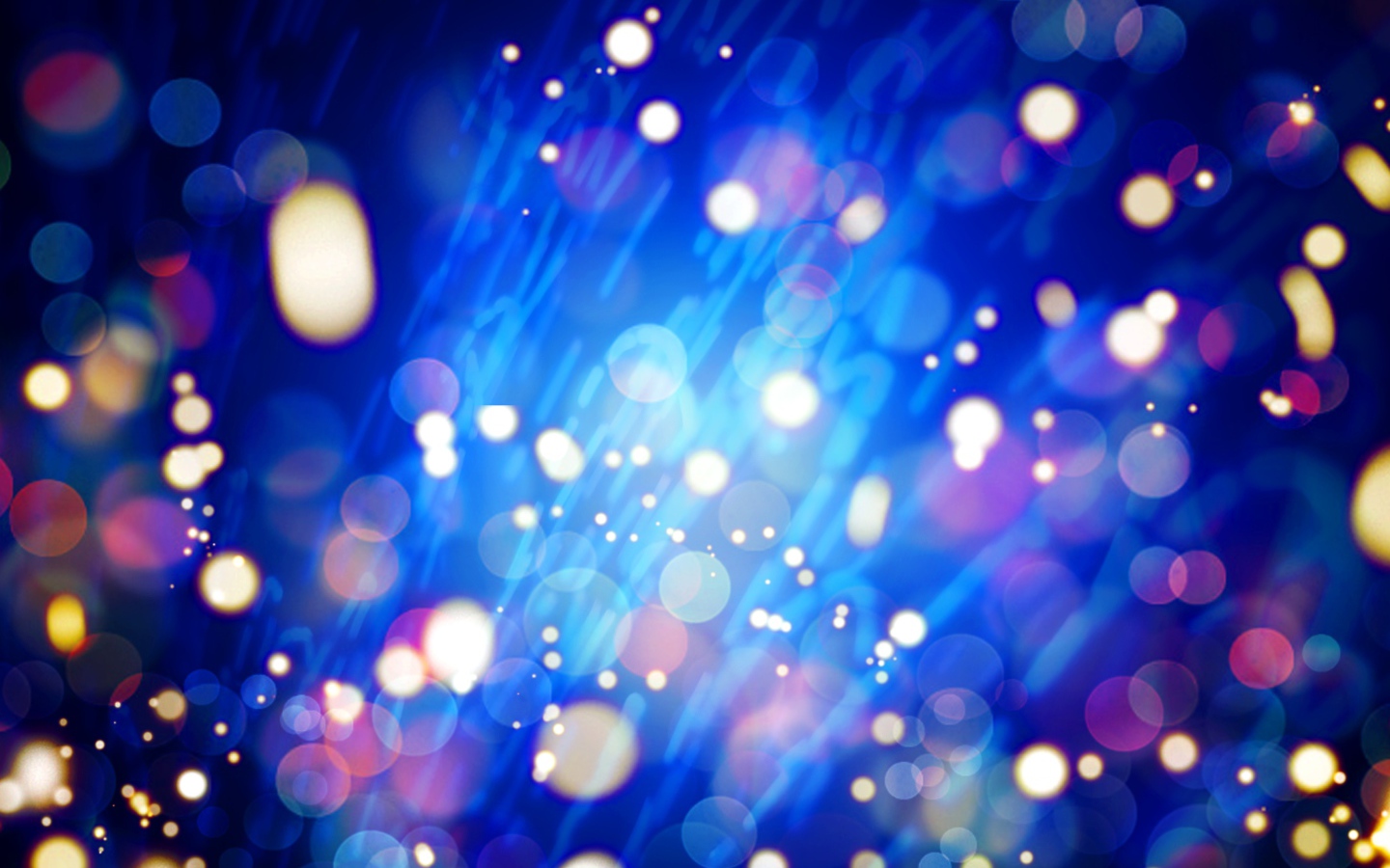 Огни на синем фоне