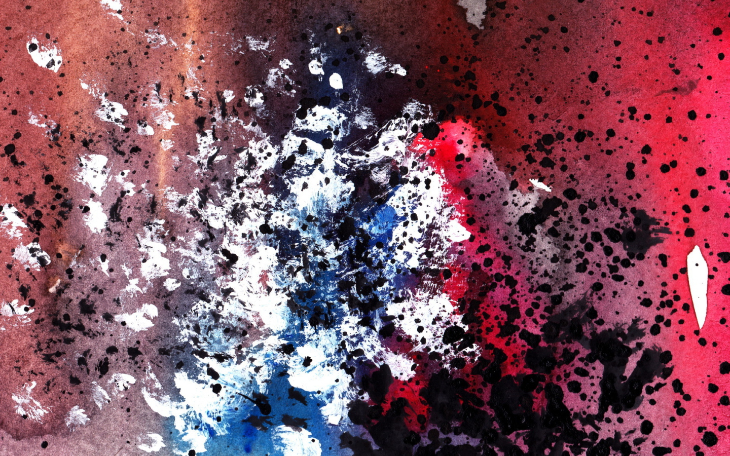 Брызги черной краски