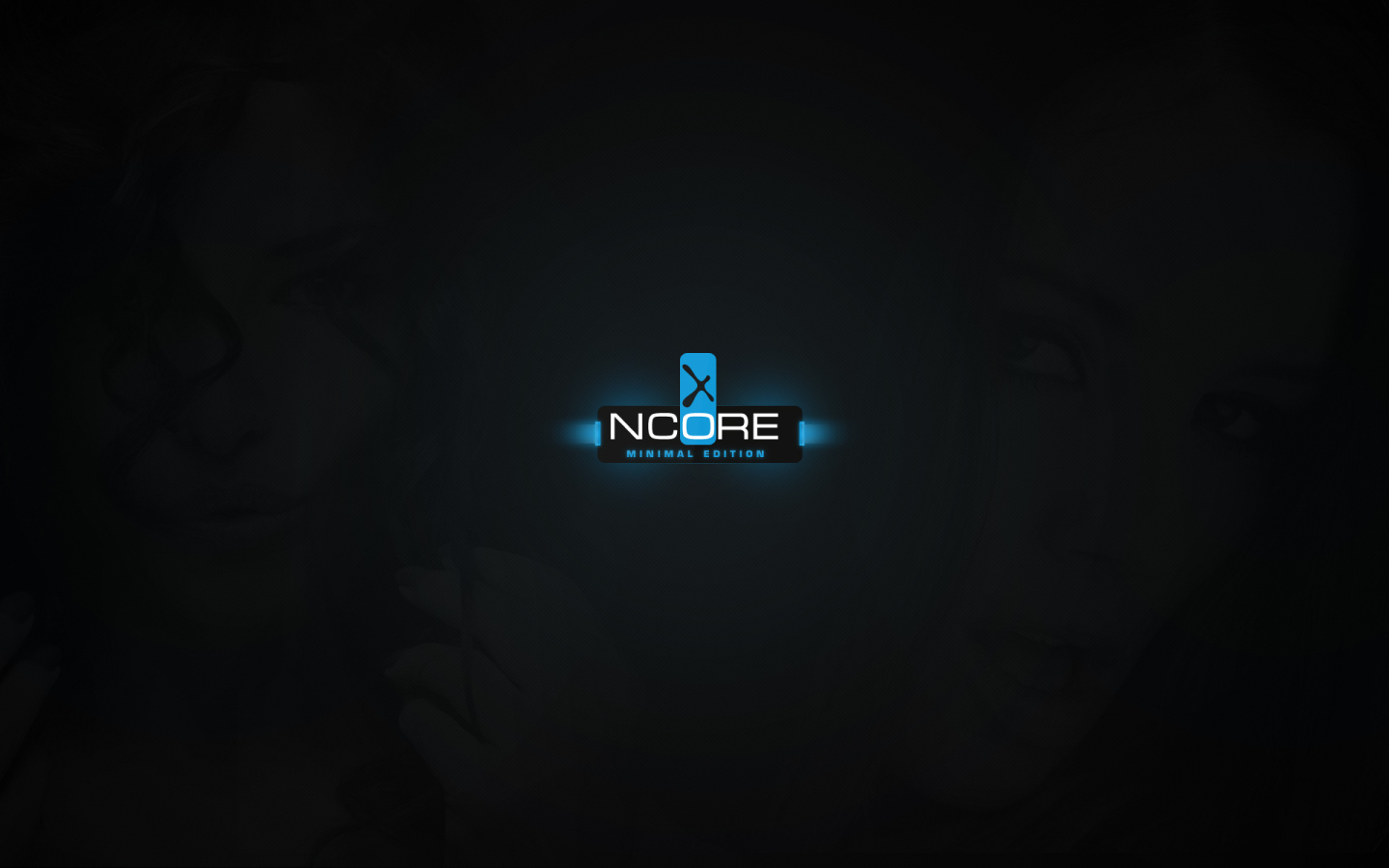 Девушка на темном фоне