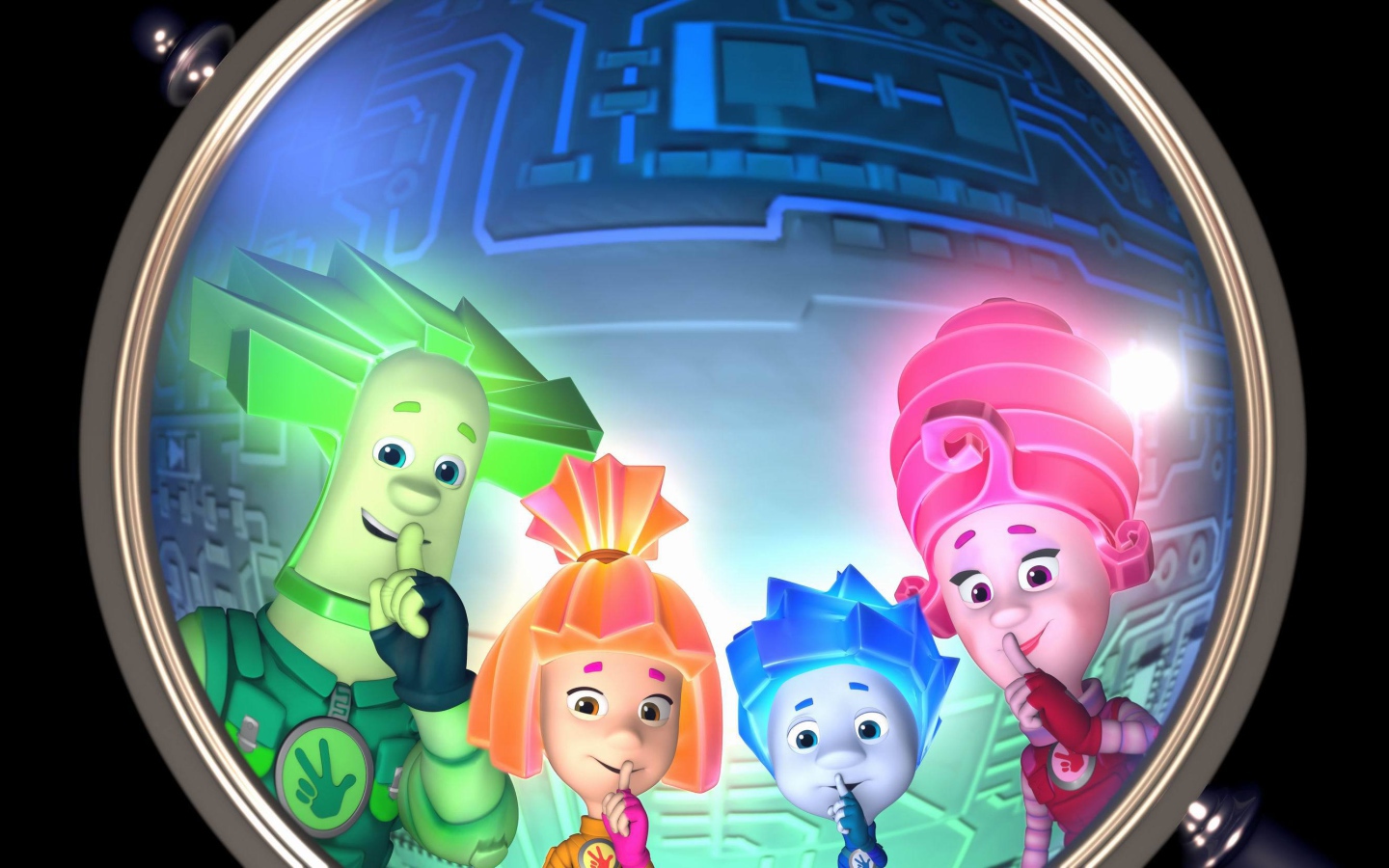 Герои мультфильма Фиксики под лупой