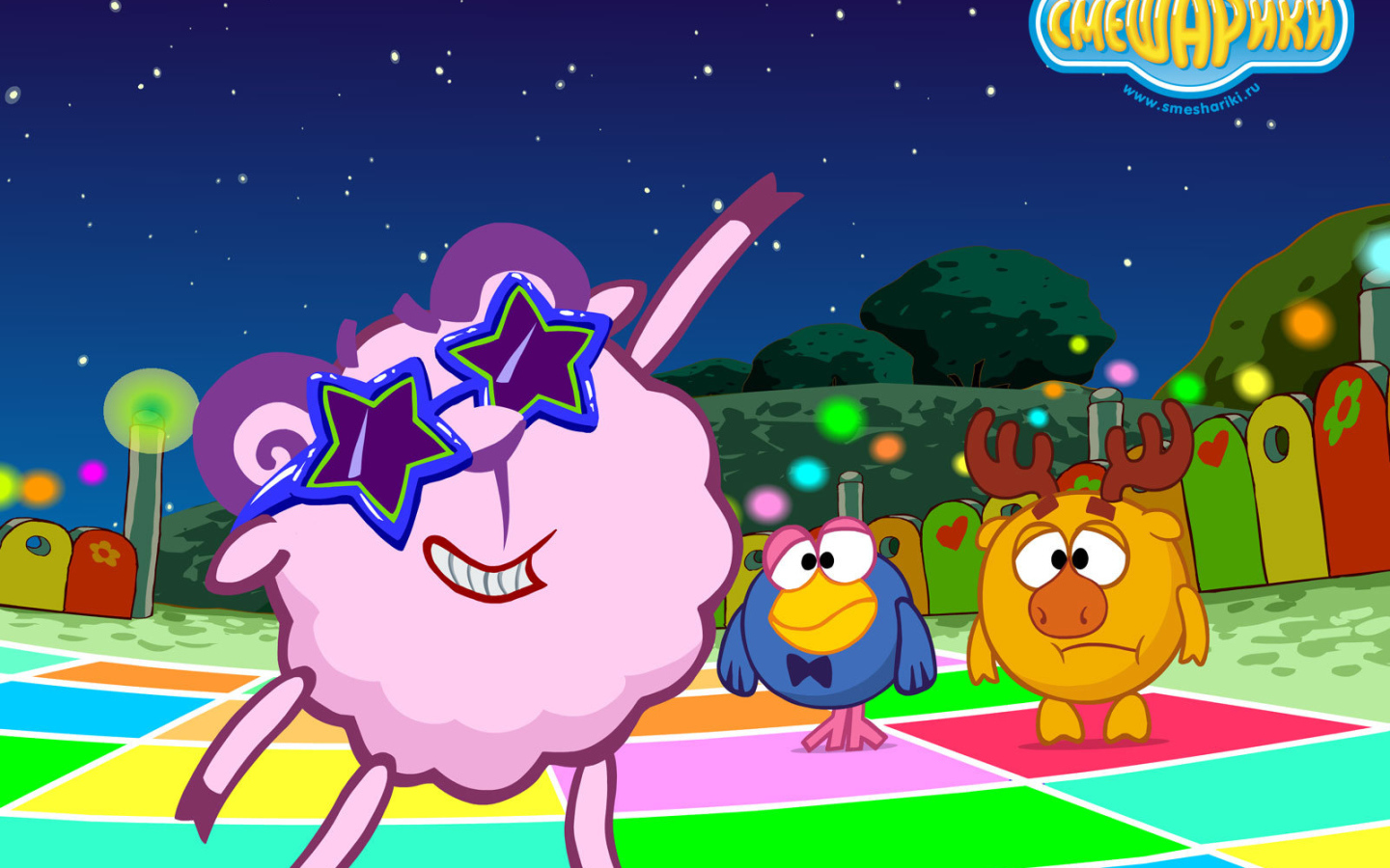 Нюша суперзвезда в мультфильме Смешарики