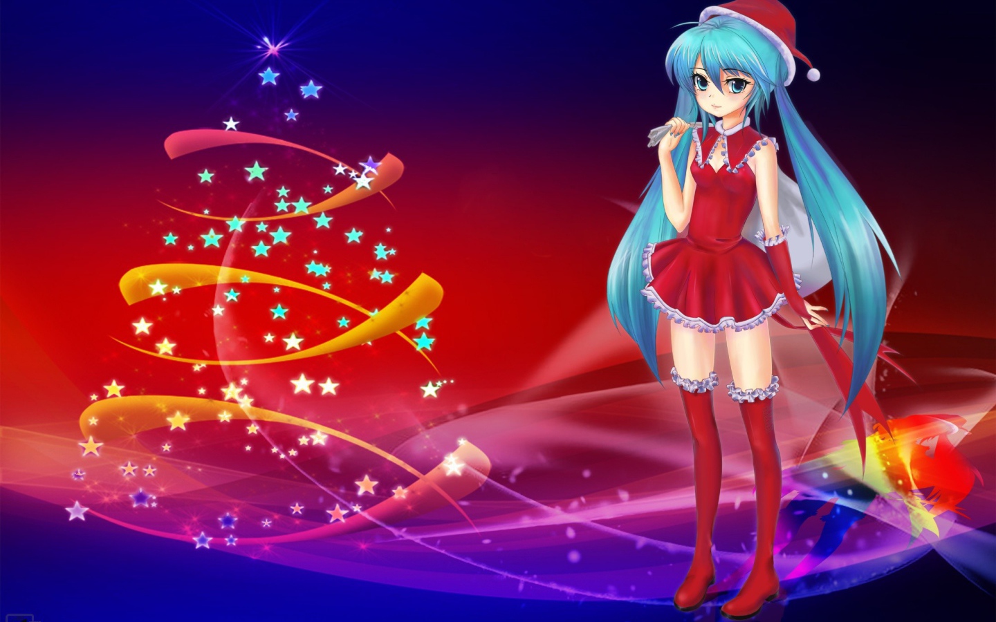 Рождественская Санта девушка