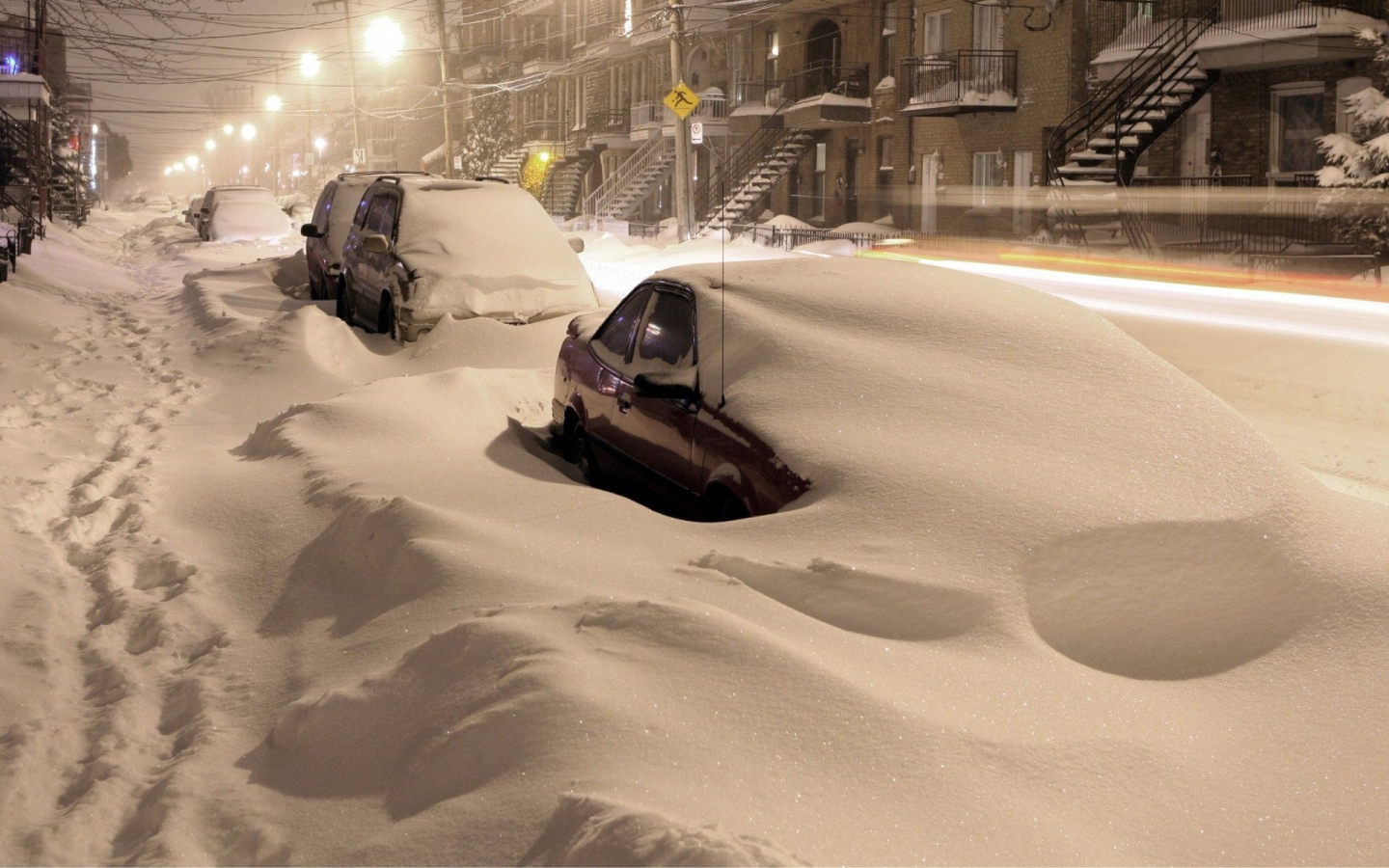 Рождественская ночь в городе