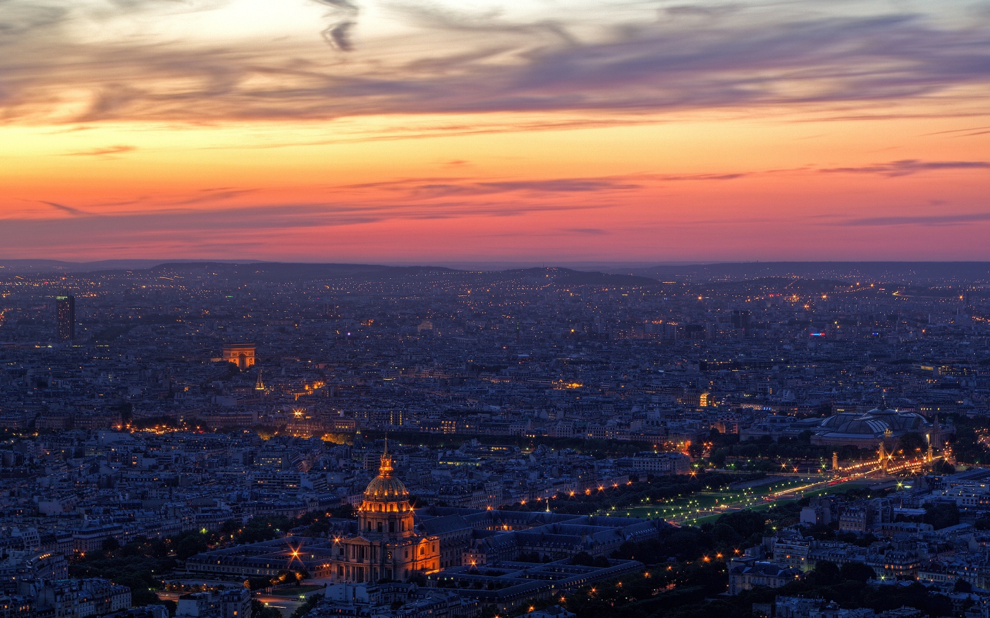 Город на вечерней заре