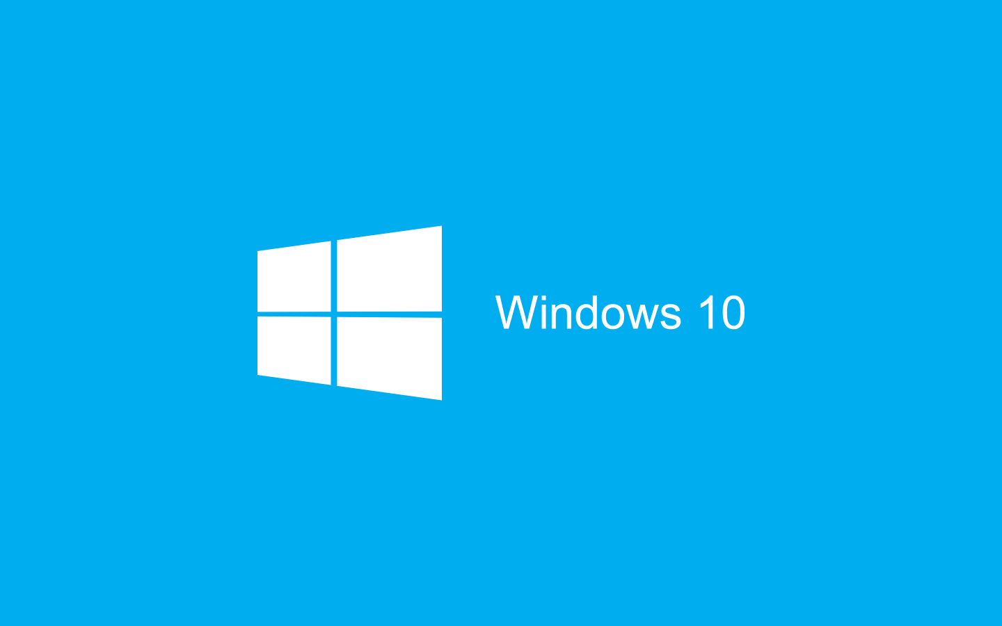 Голубой логотип Windows 10