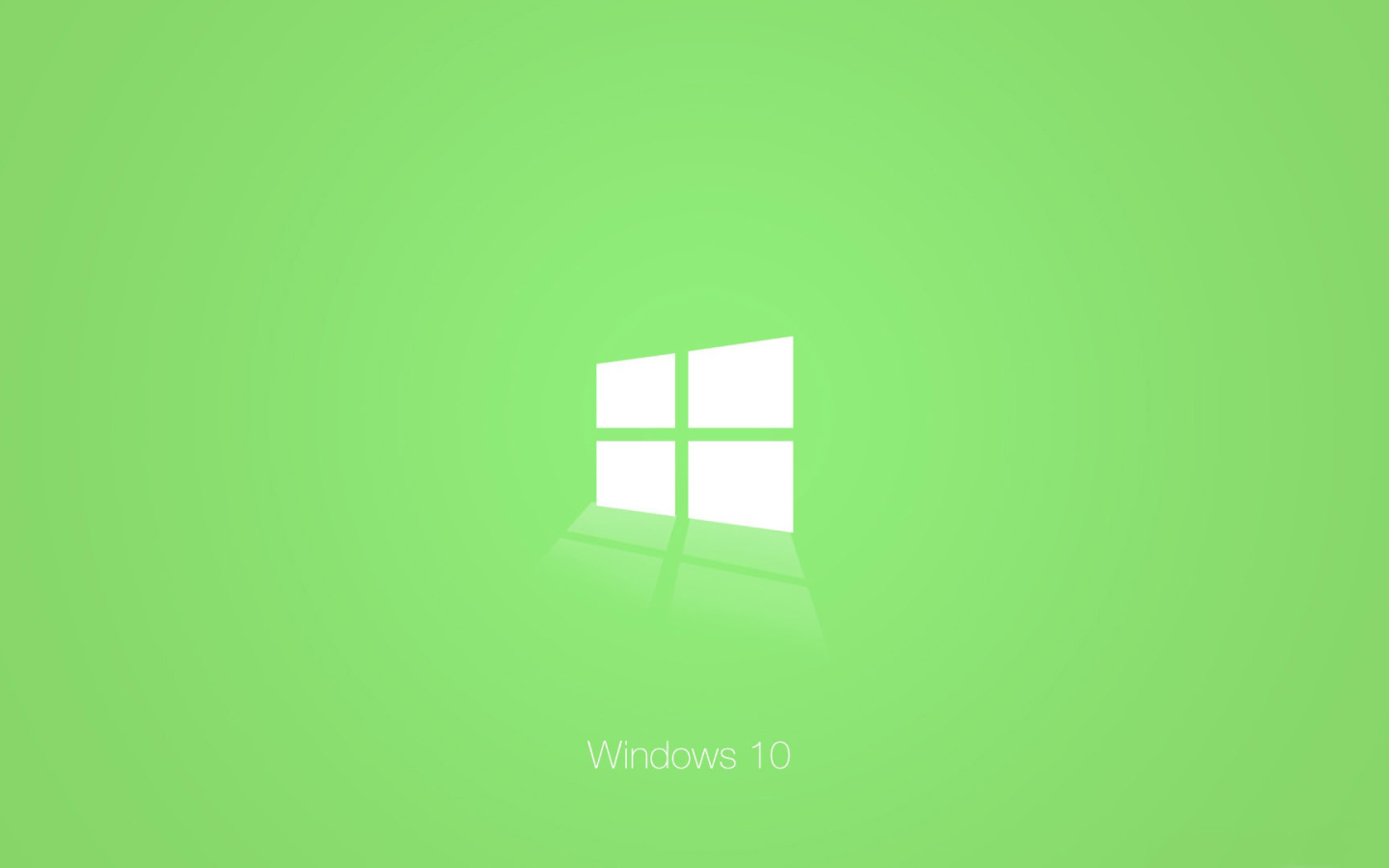 Зеленый логотип Windows 10