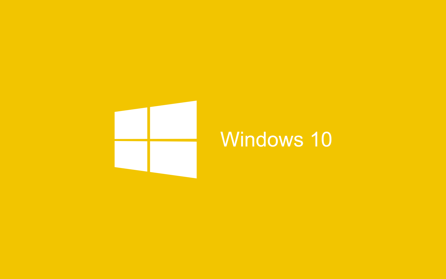 Желтый логотип Windows 10