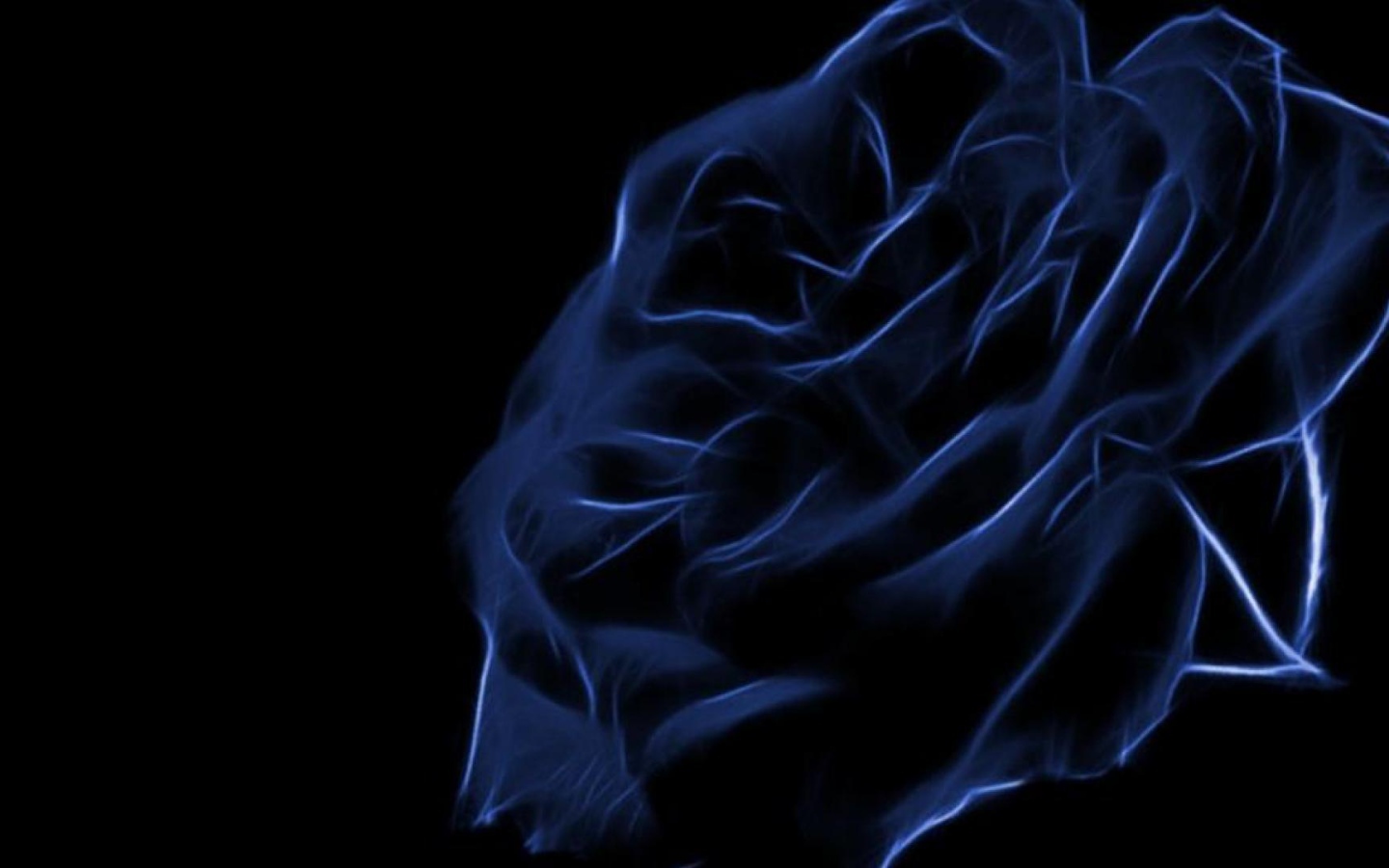 Синяя роза, креативный рисунок