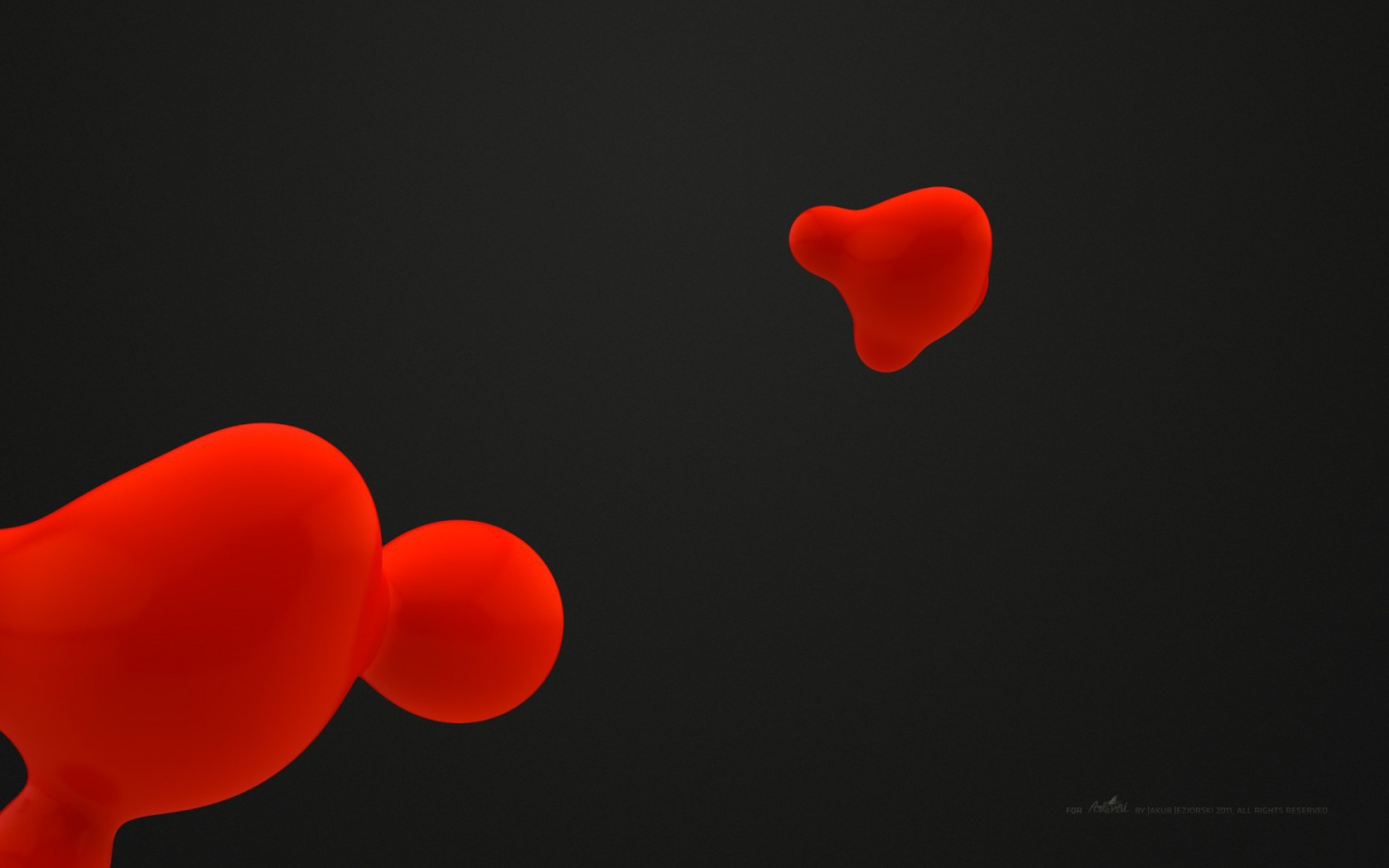 Красные пятна на сером