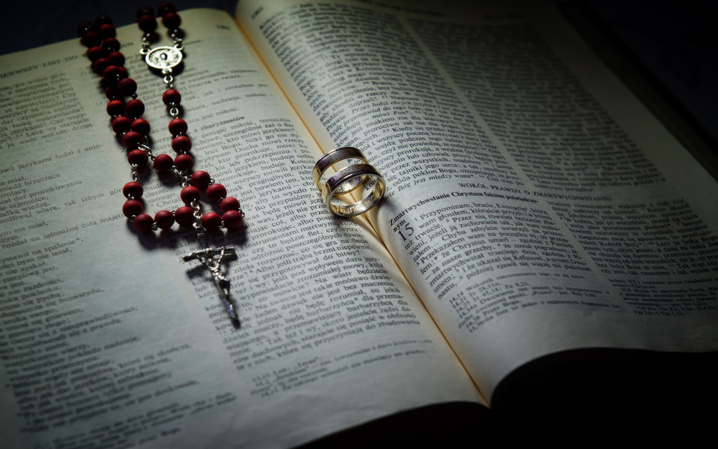 Два кольца на книге