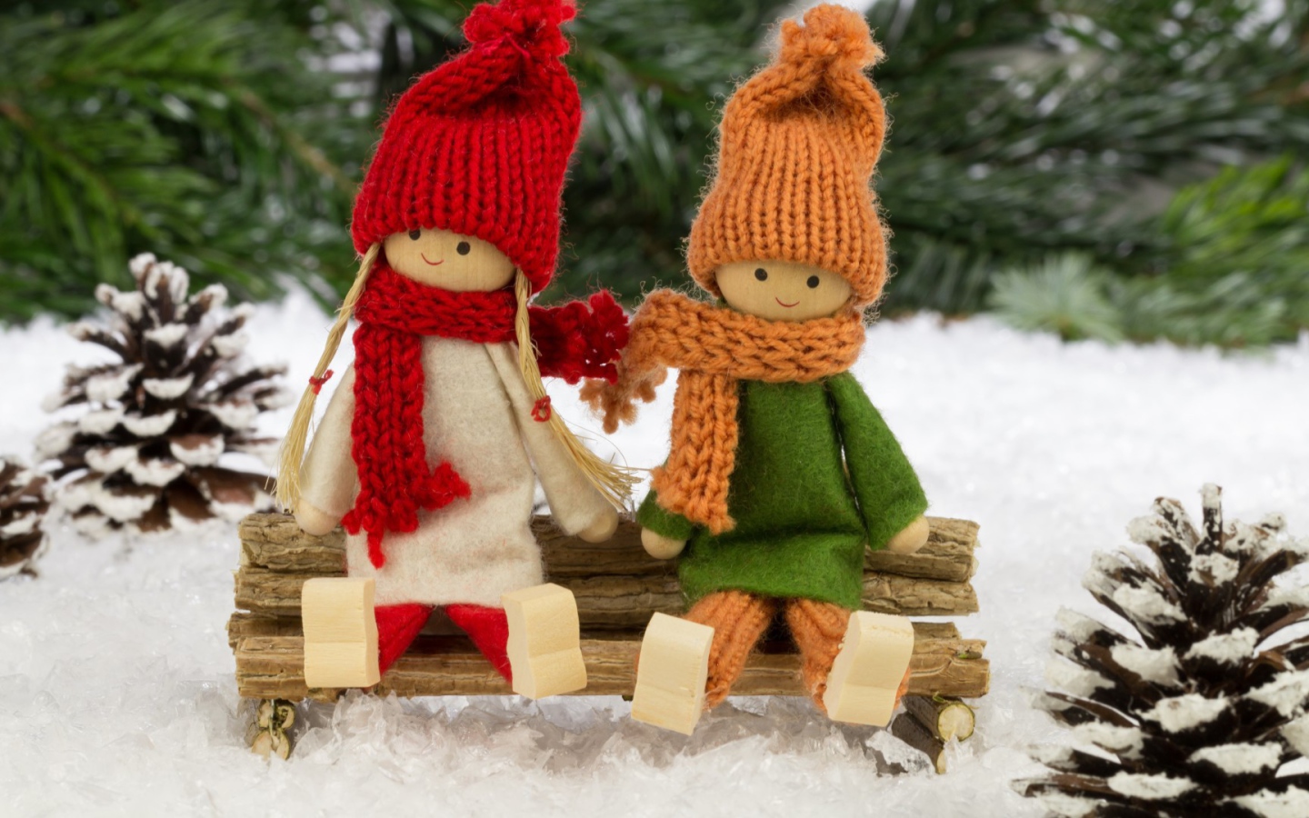 Куклы зимнего леса