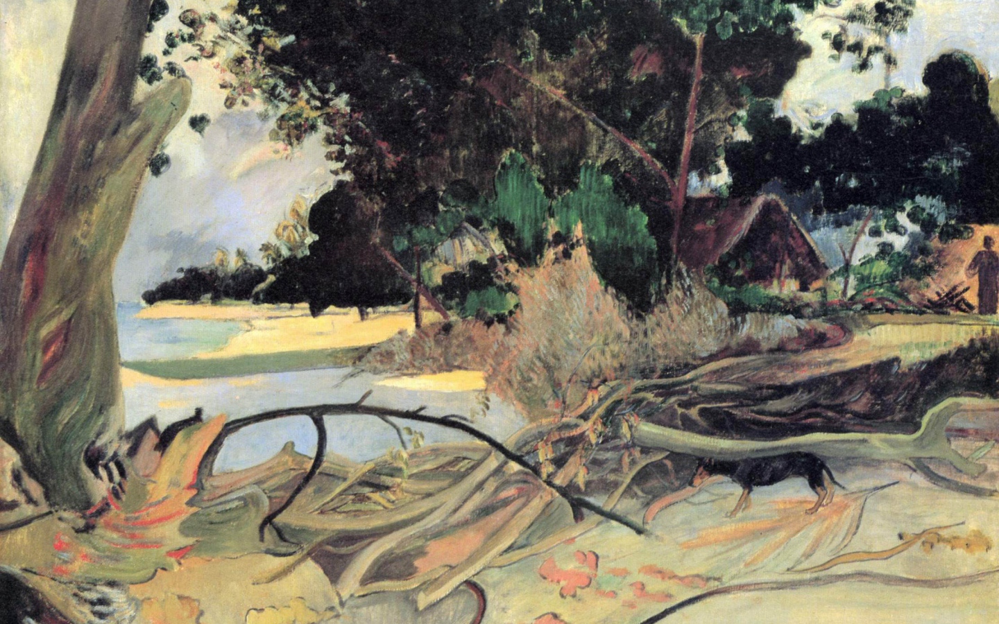 Картина Сезанна - ветвистое дерево