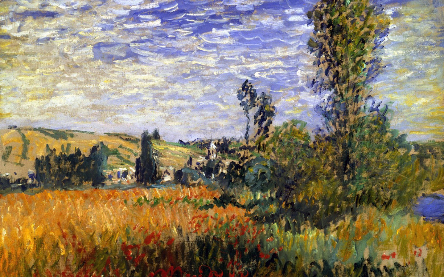 Картина Моне - момент Вечера