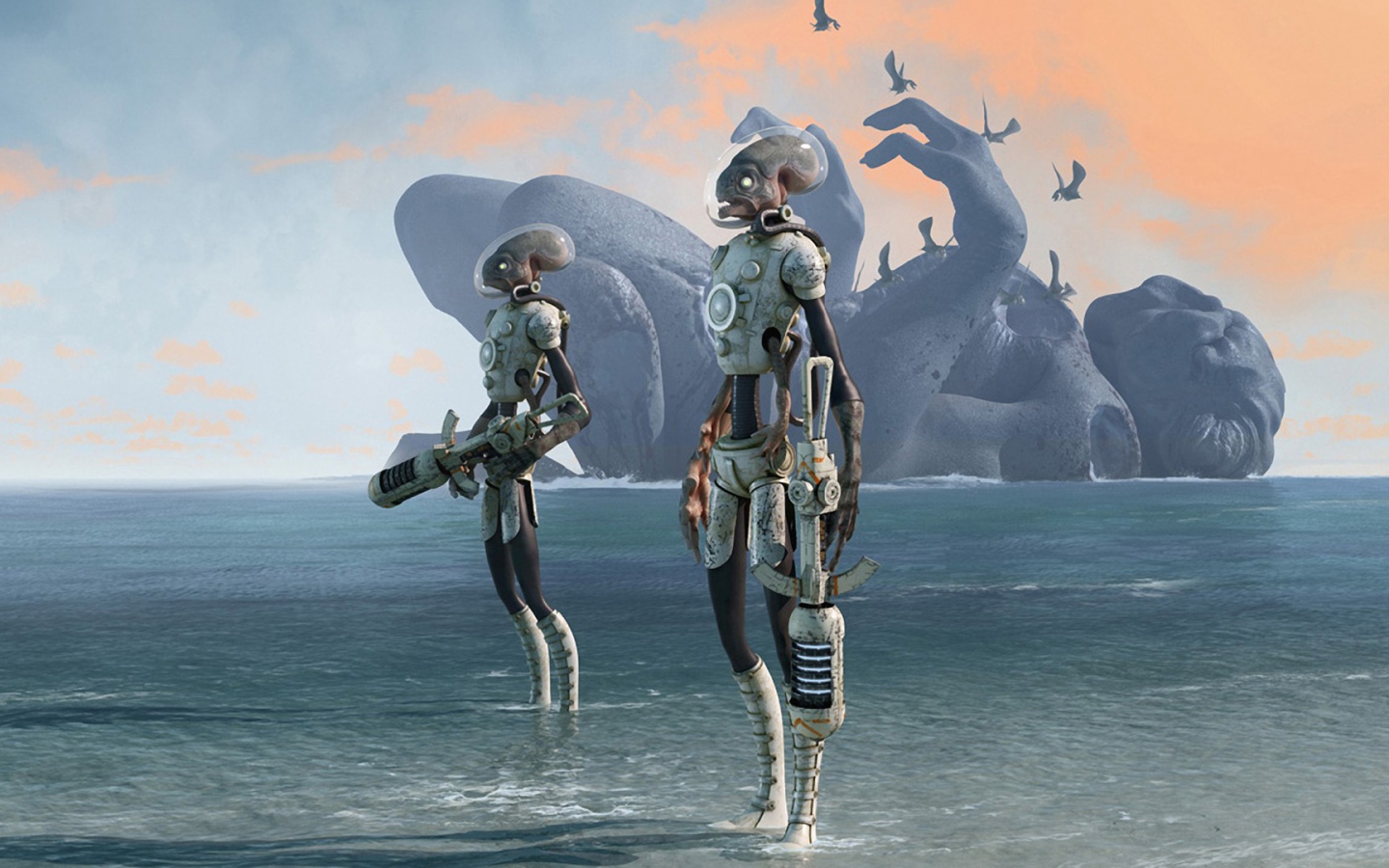 Инопланетяне на пляже