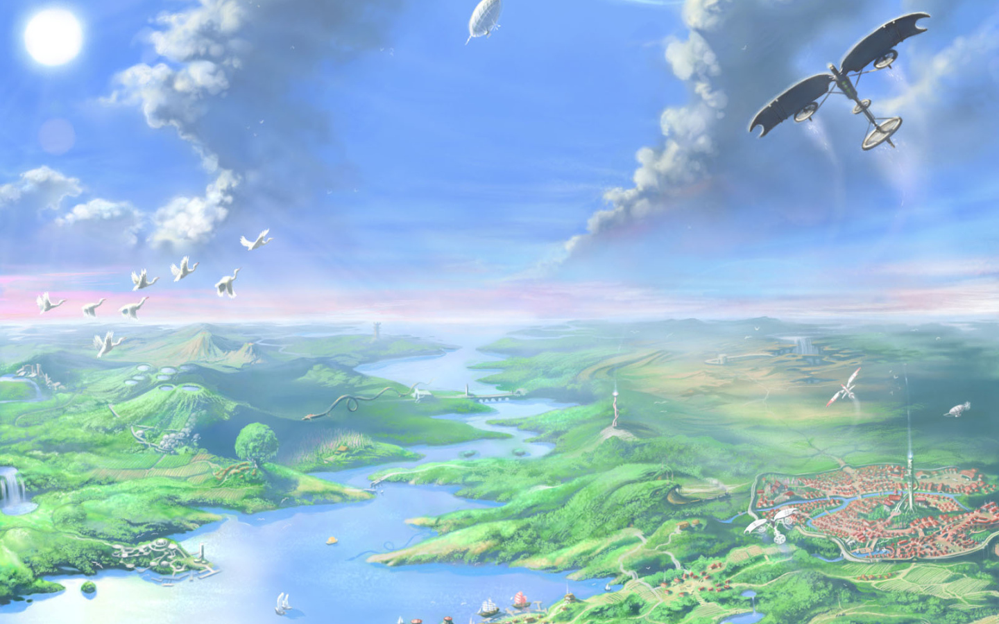 Фантастический инопланетный пейзаж