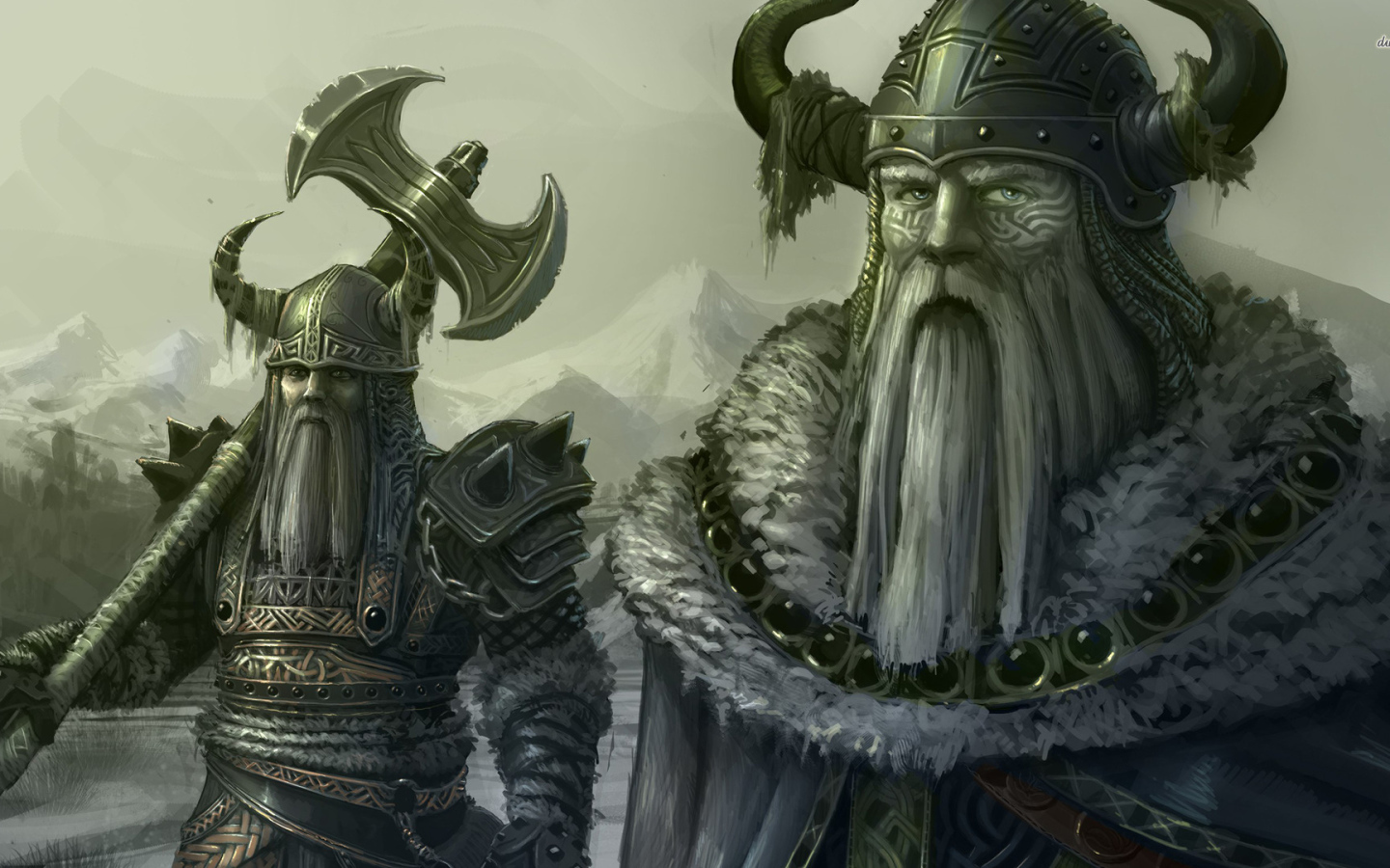 Два суровых викинга