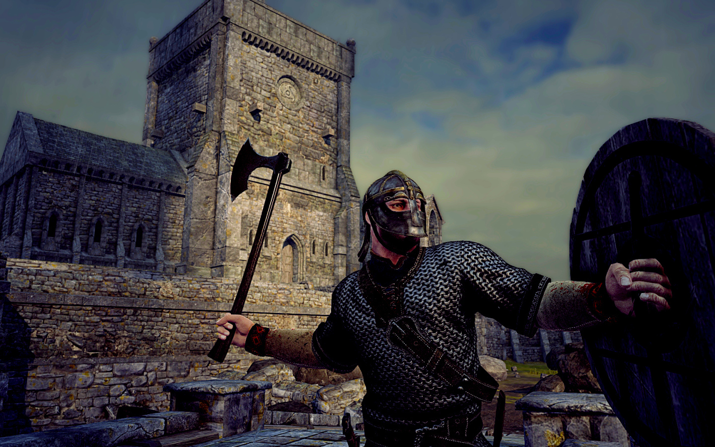 Викинг в сражении