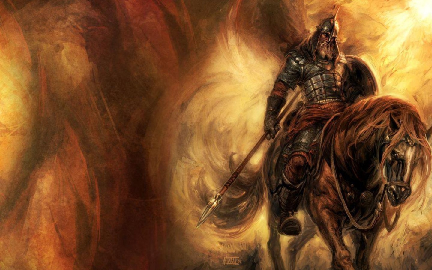 Богатырь с копьем