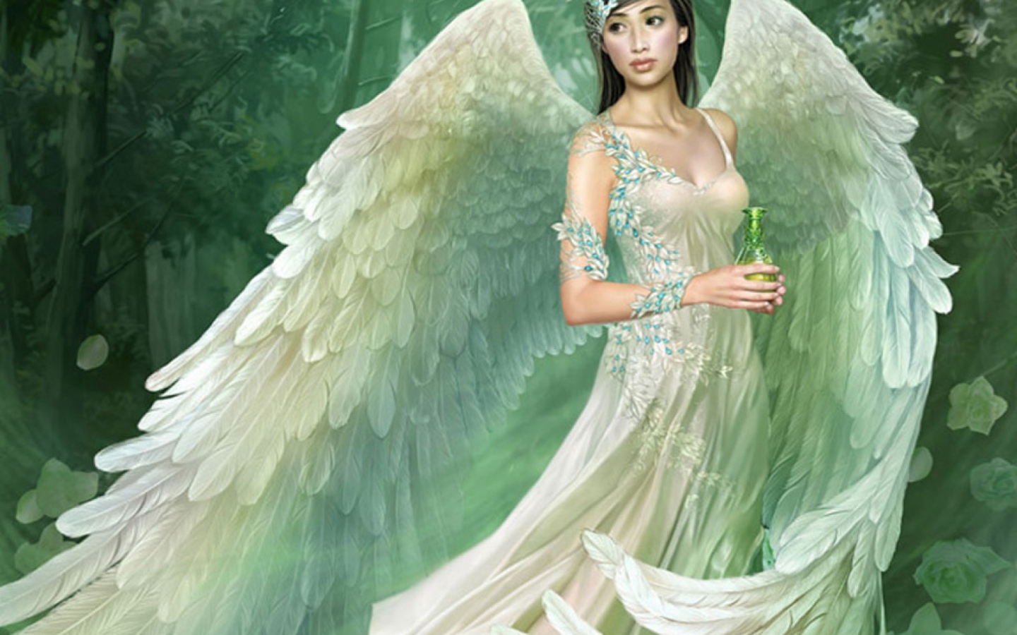 Белый ангел в лесу