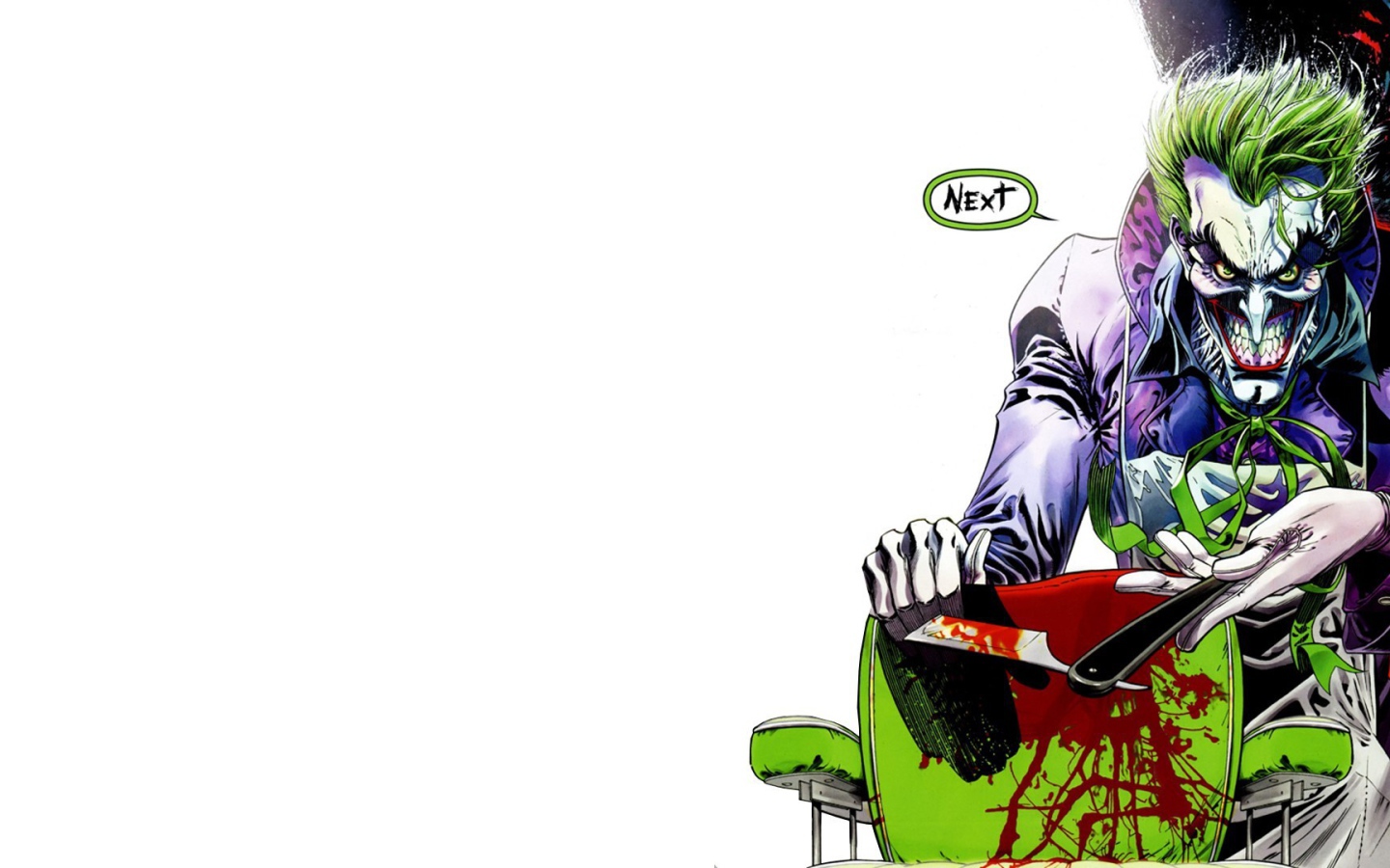 Джокер вытирает кровь