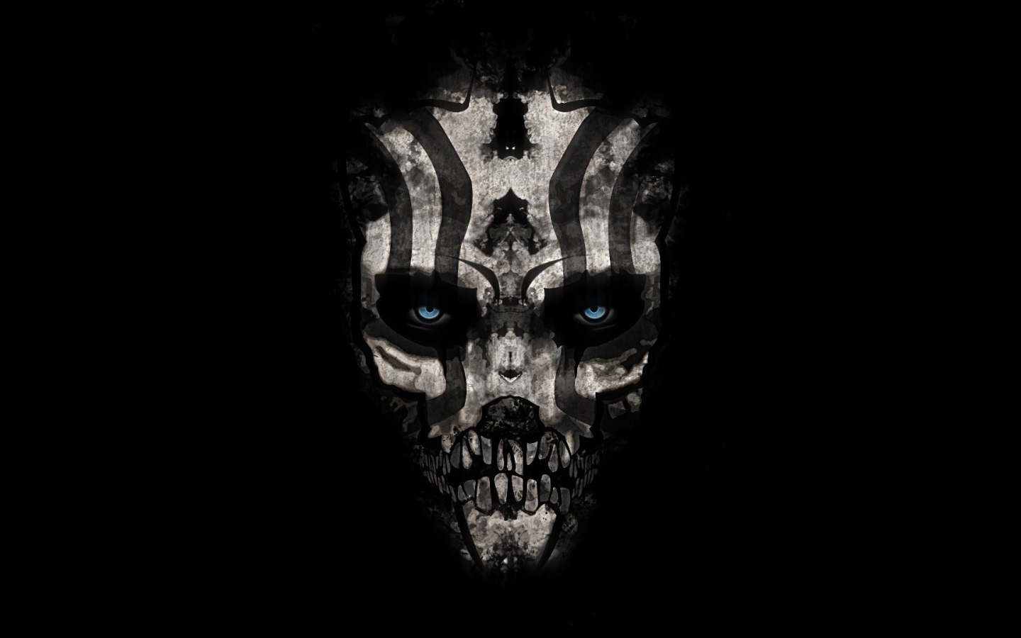 Череп с полосками