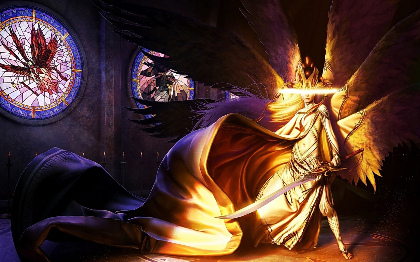 Белый ангел с мечом