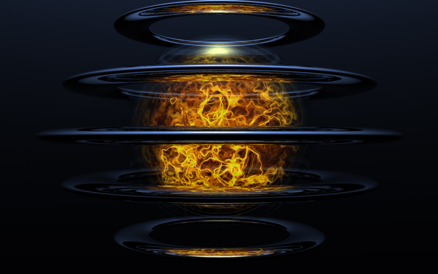 Огненный шар в кругах