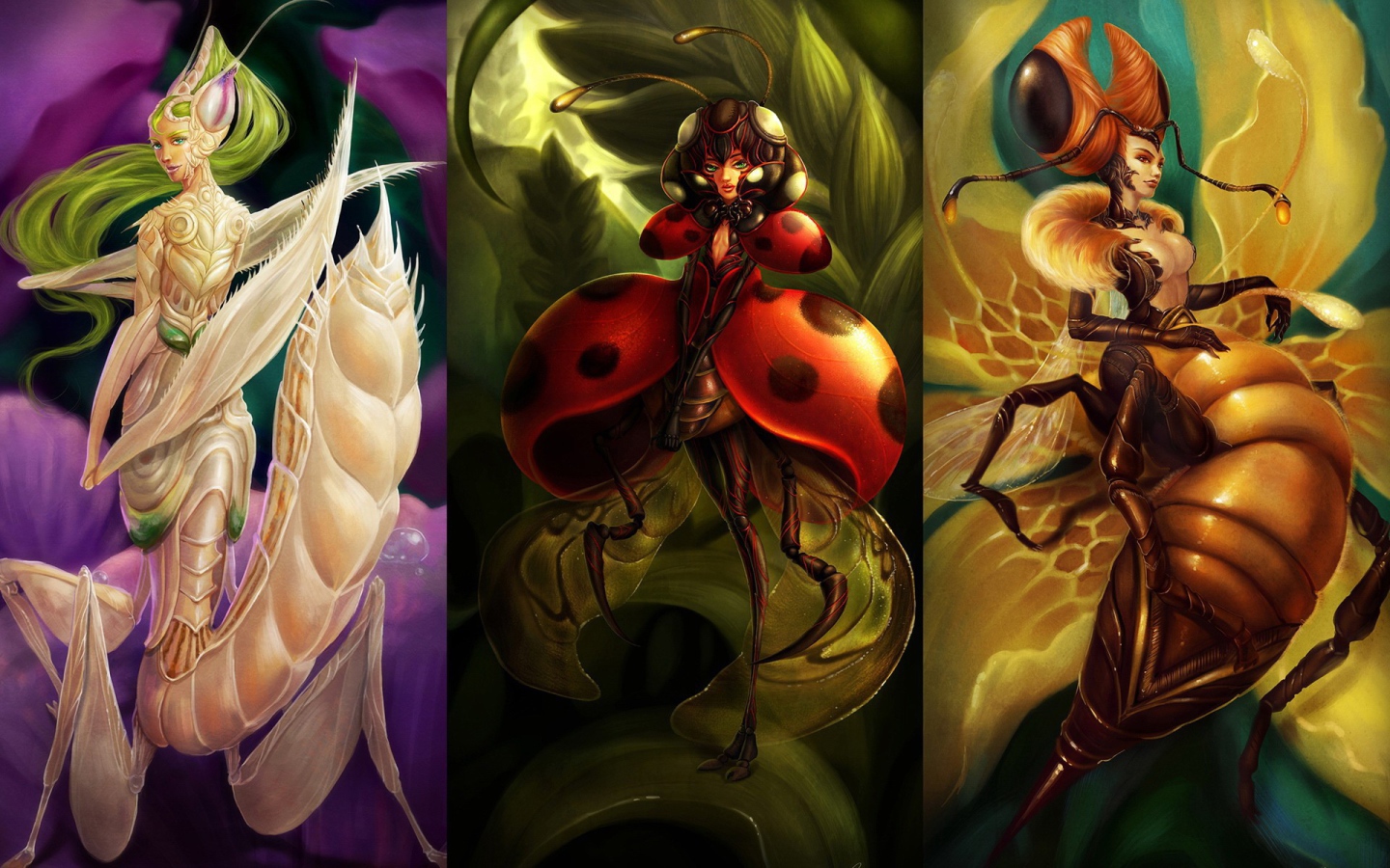 Насекомые девушки