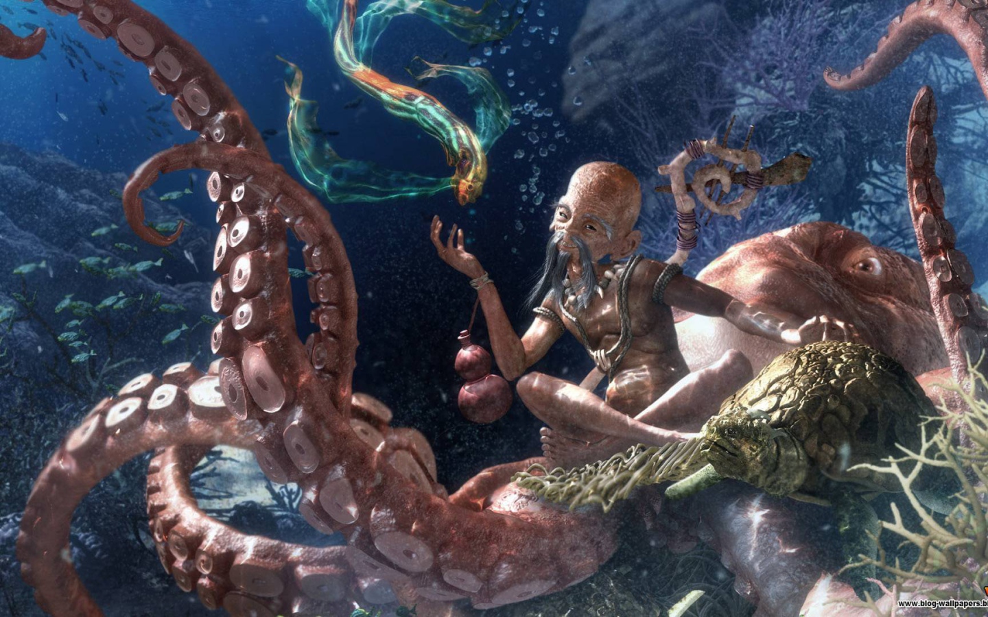 Человек под водой