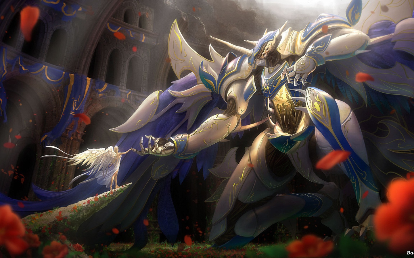 Ангел и большой монстр