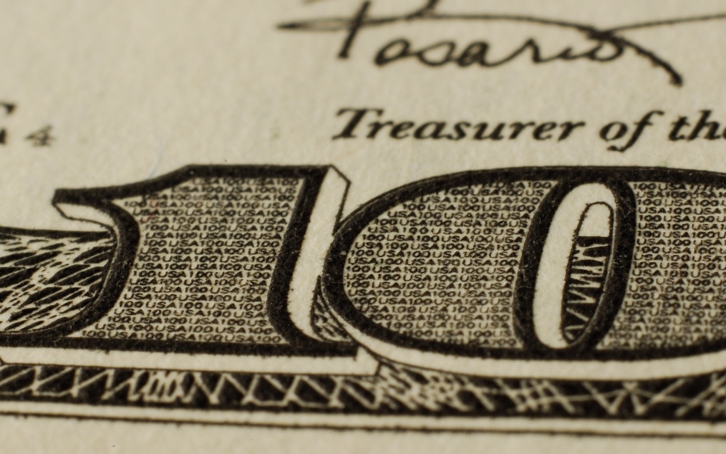 Банкнота доллар крупным планом