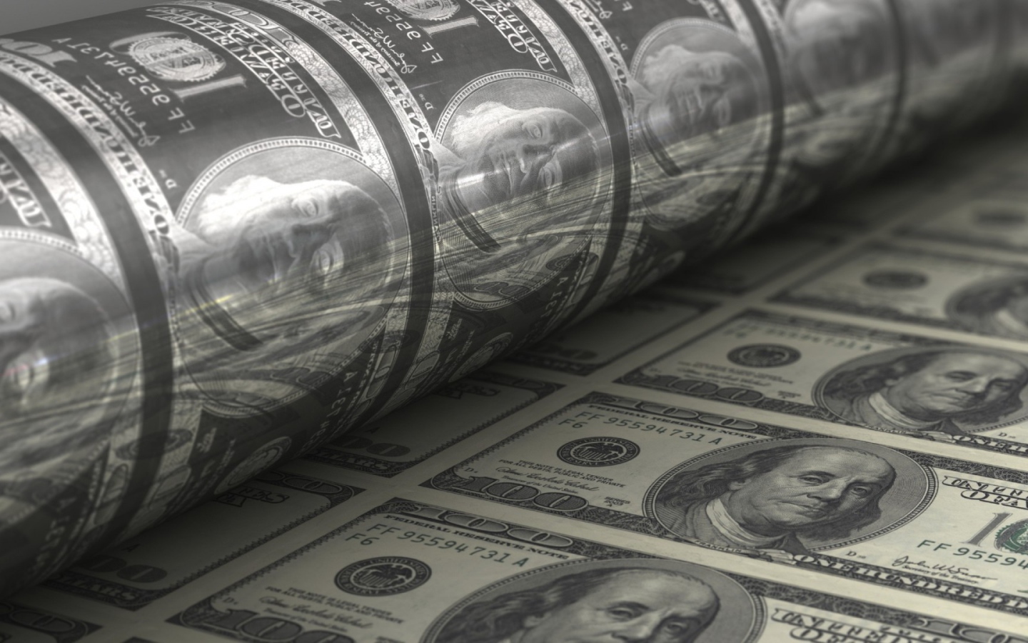 Печатное клише для долларов