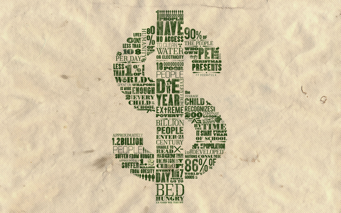 Стильный знак доллара