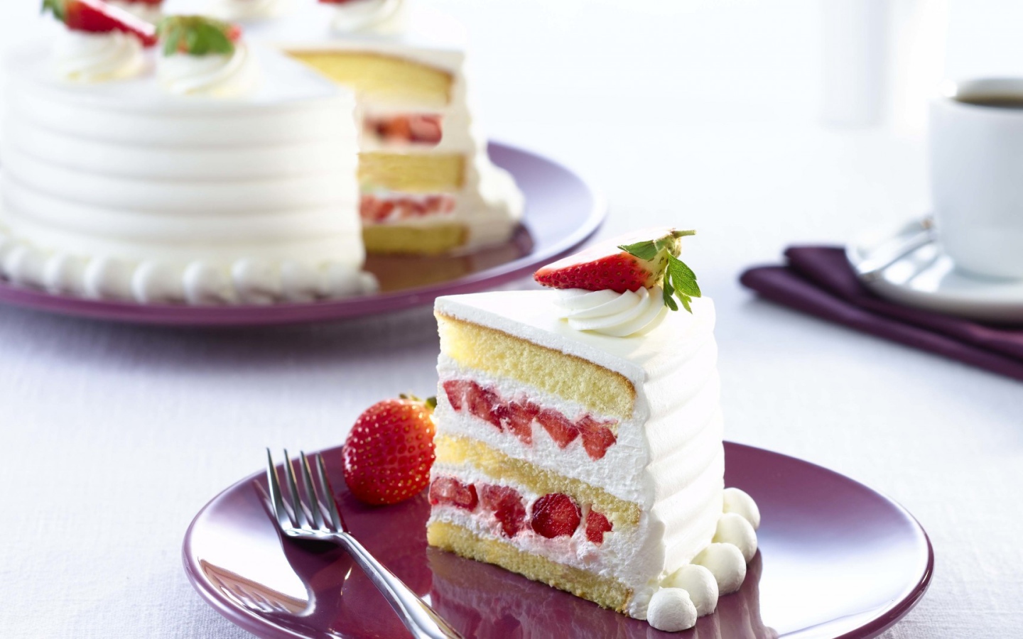 Клубничный торт