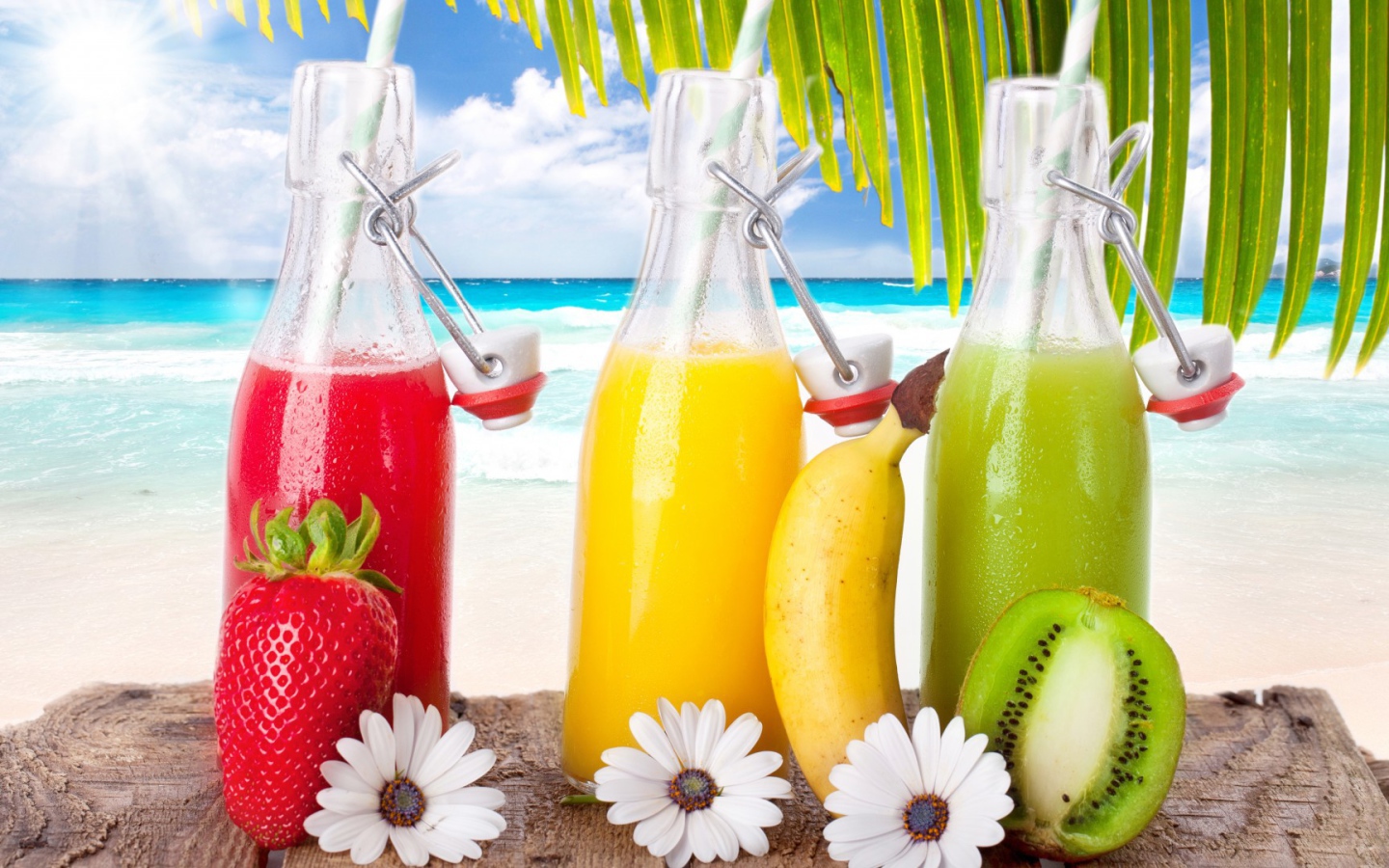 Коктейли из тропических фруктов