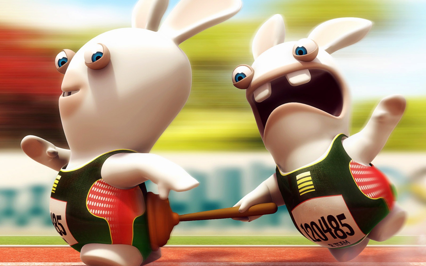 Гонки прикольных зайцев