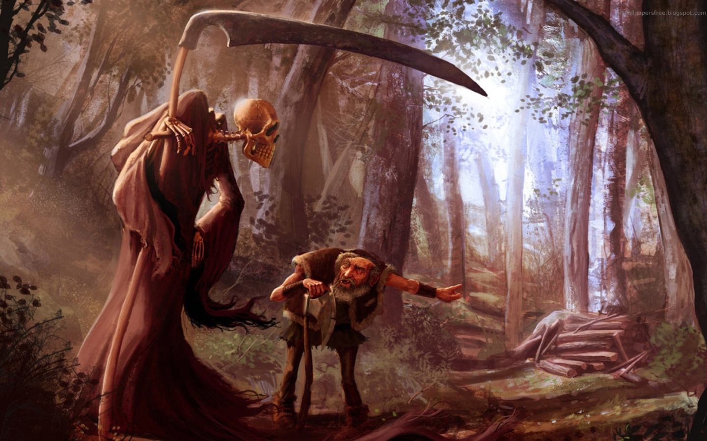 К деду пришла смерть