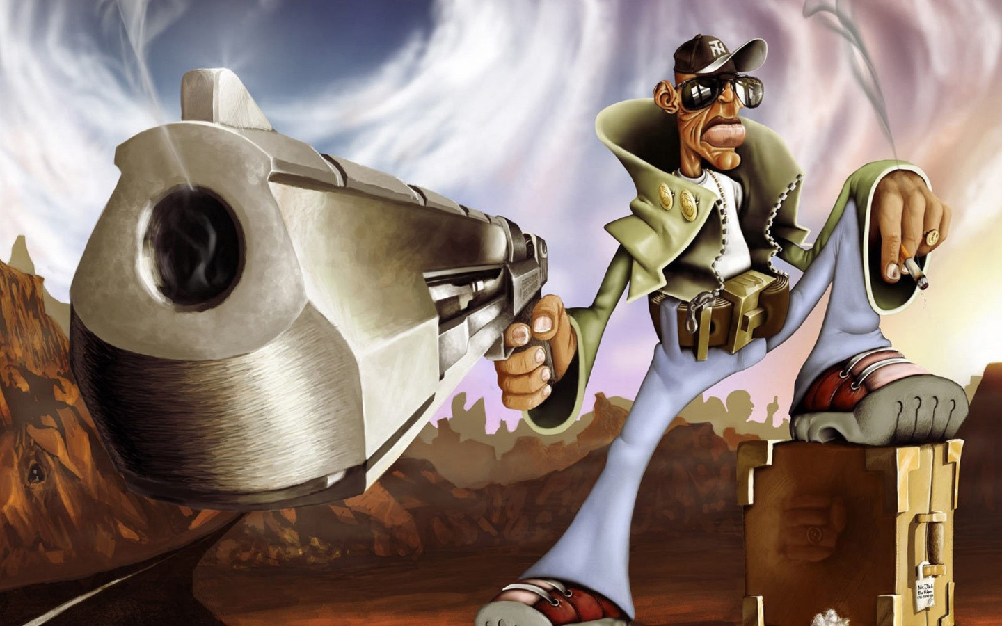 Гангстер с пистолетом