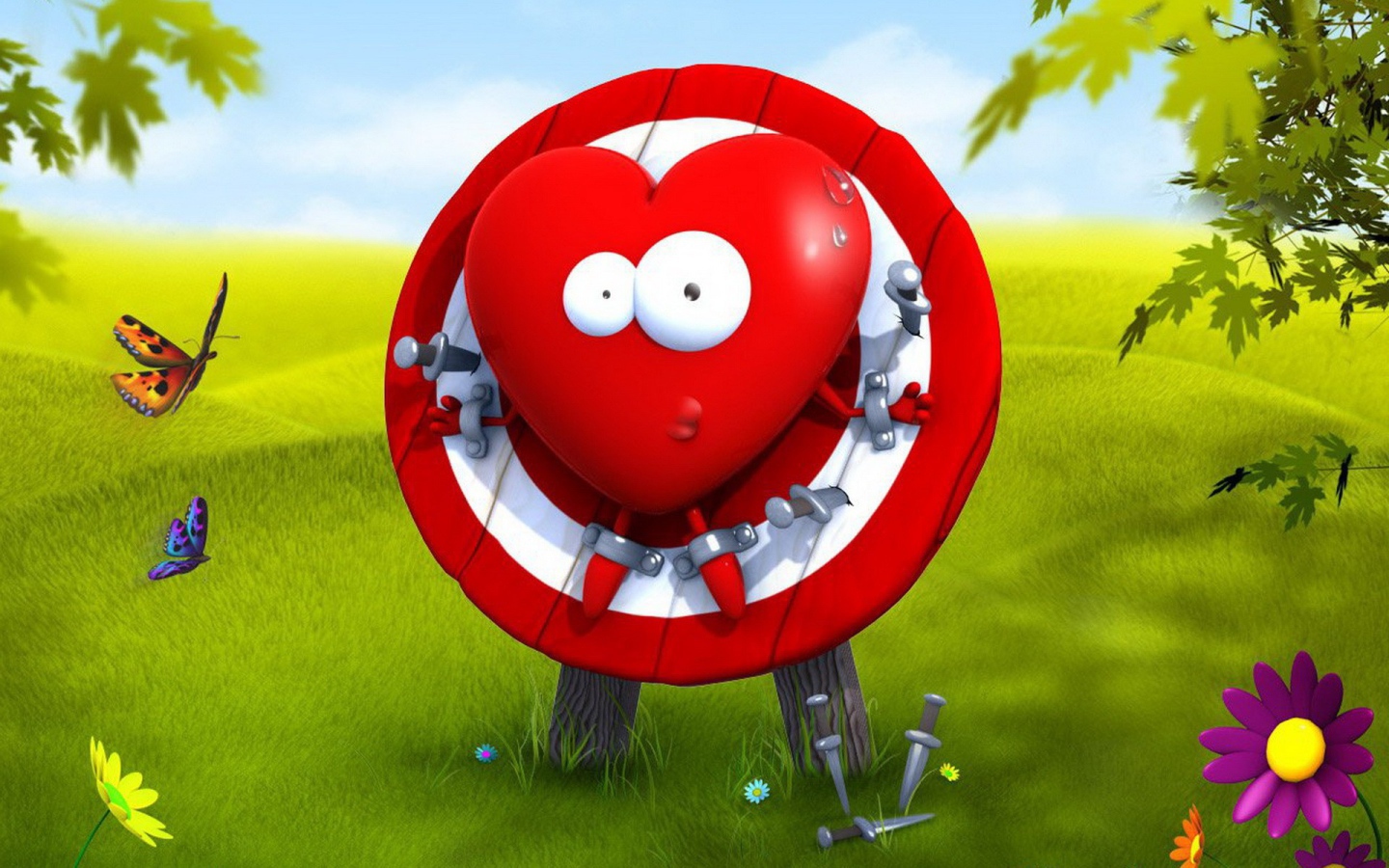 Сердечко на мишени