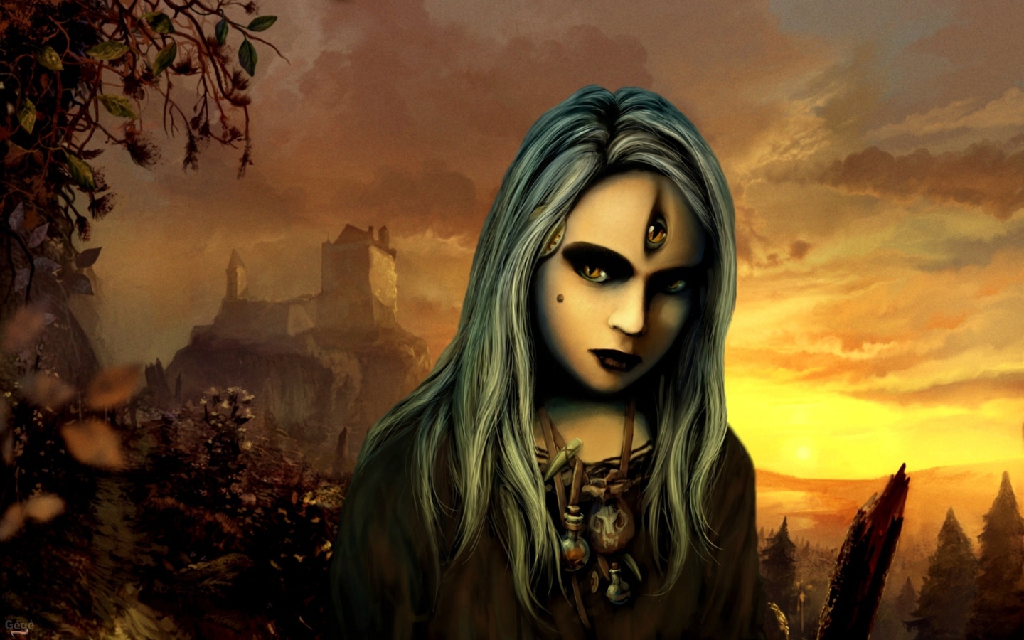 Девушка из игры Ведьмак