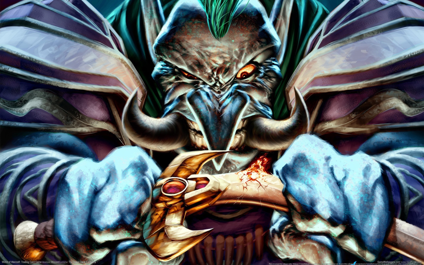 Чудовище ломает меч