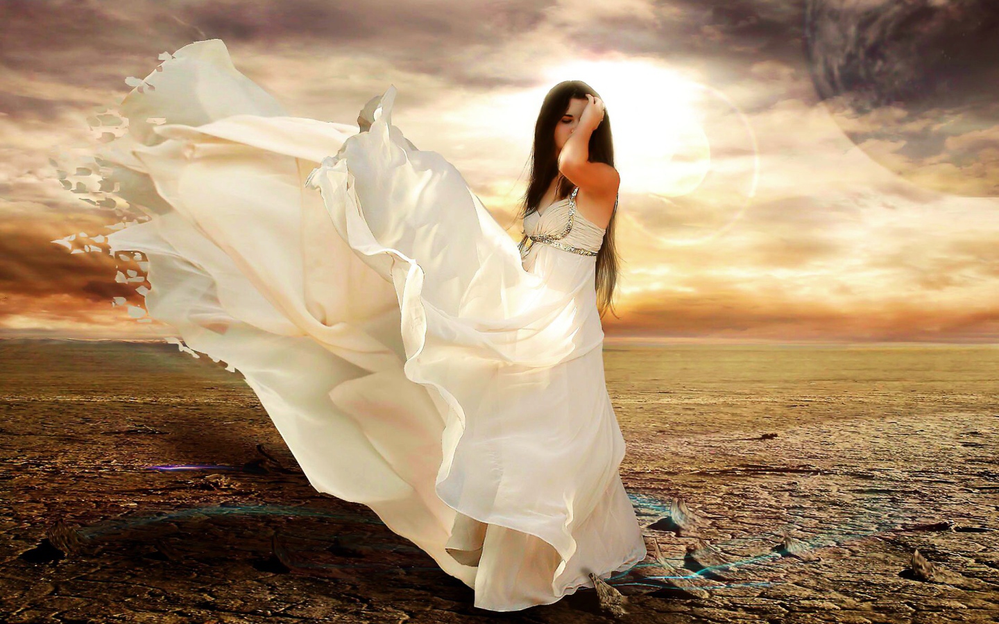 Фантастическое платье у девушки