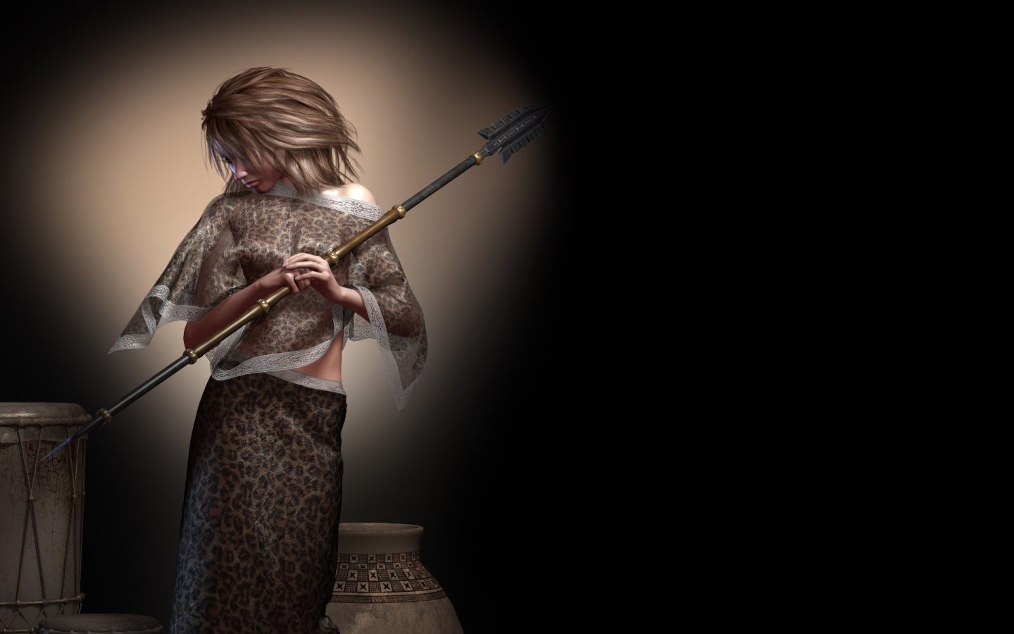 Девушка с копьем