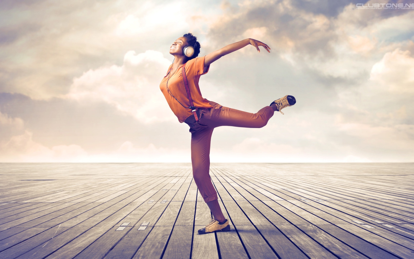 Балерина в наушниках