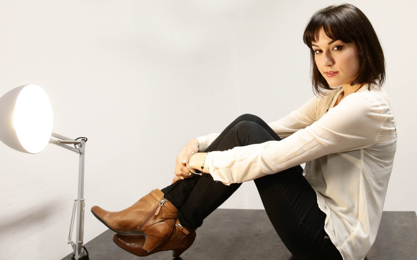 Саша Грей на съемках