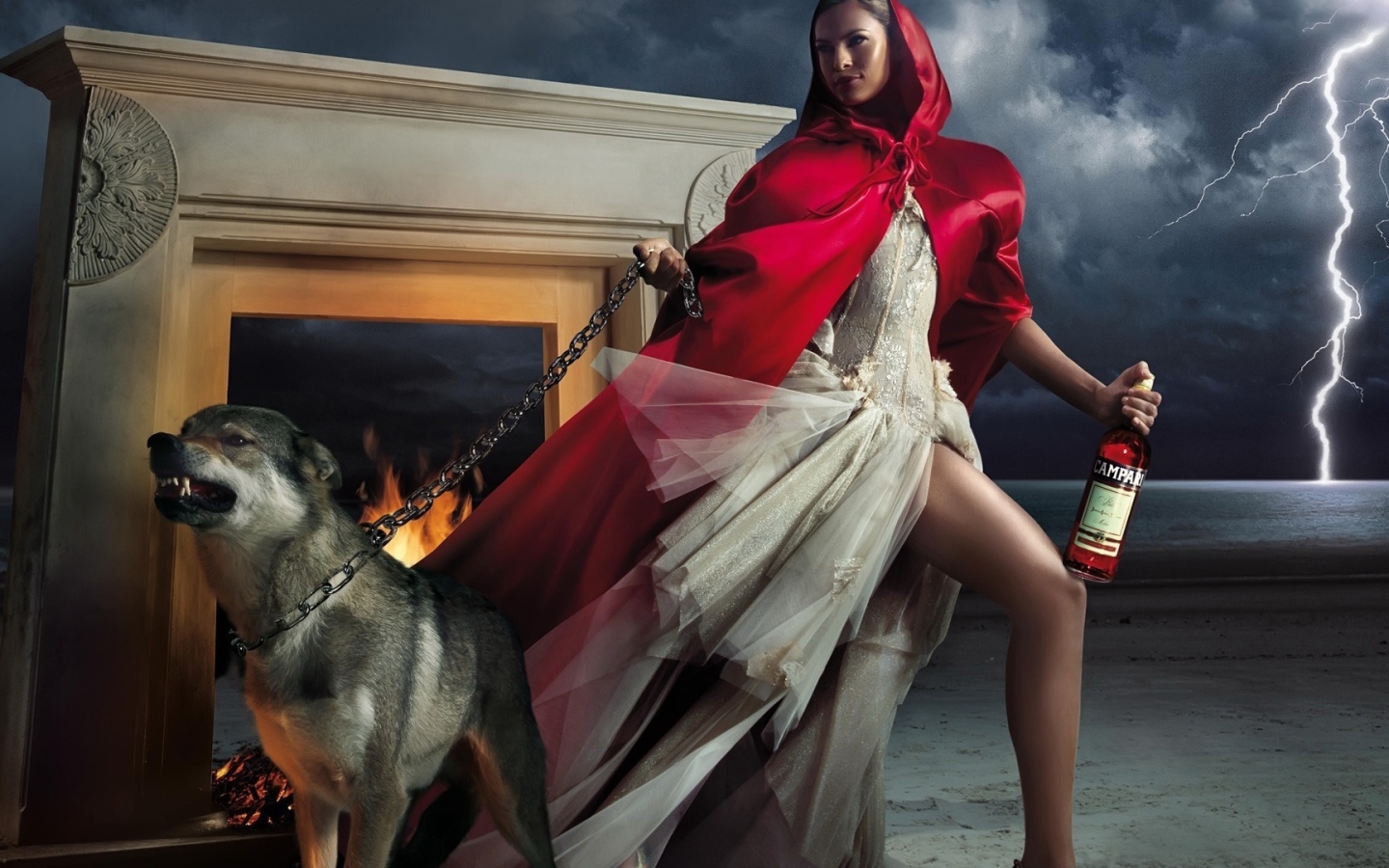 Ева Мендес с собакой