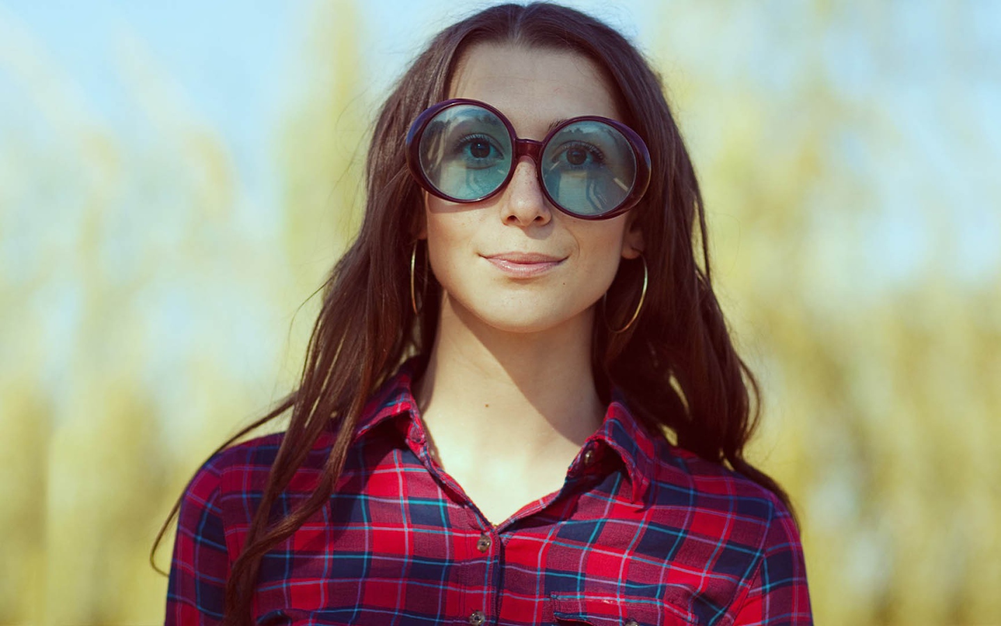 Большие круглые очки