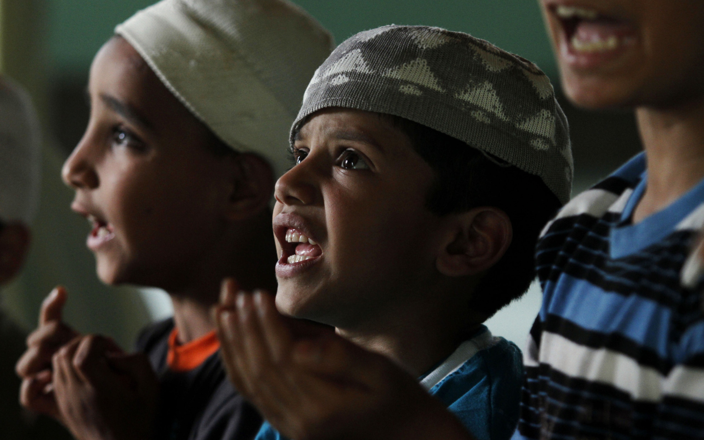 Little kids at Ramadan