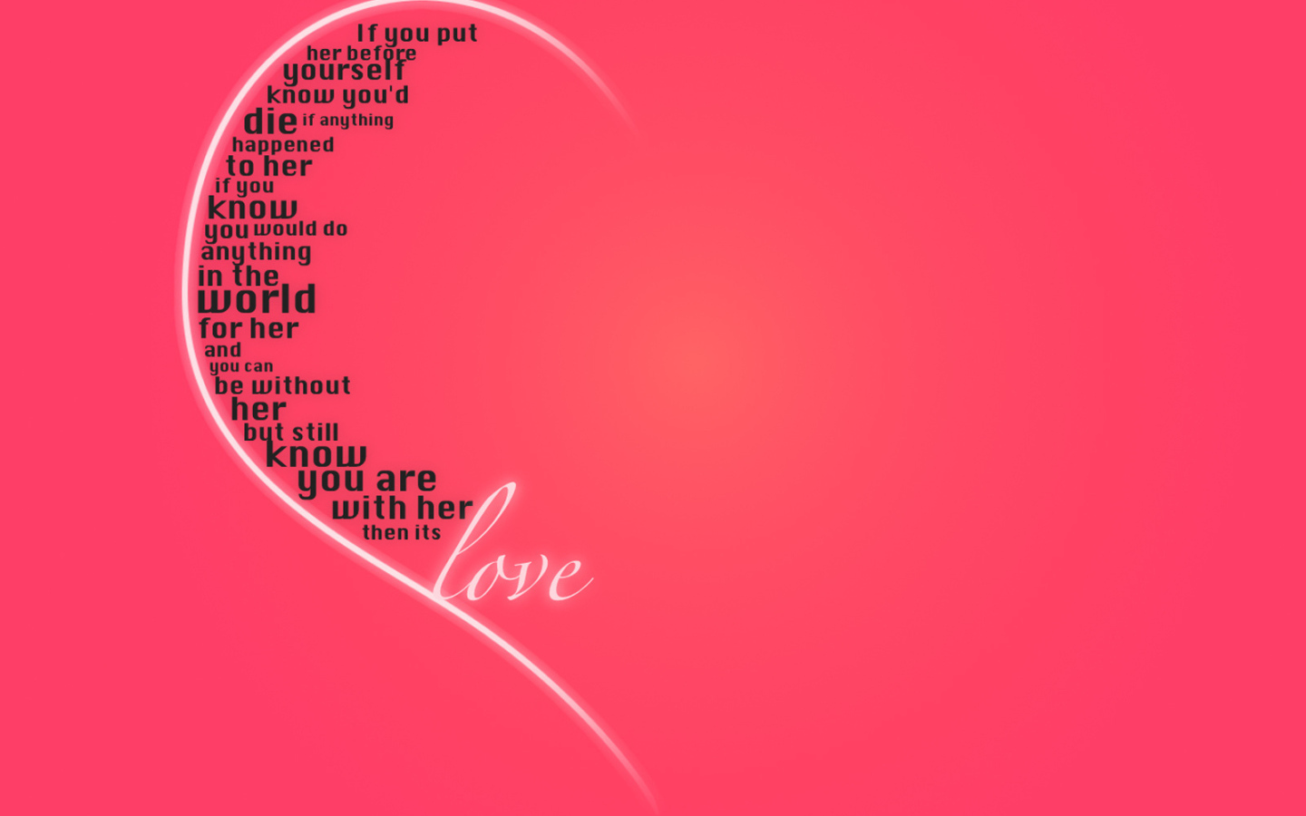 Половинка сердца с пожеланиями на День Святого Валентина 14 февраля